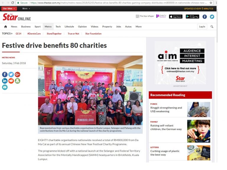 Festive drive benefits 80 charities